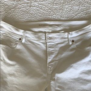 Size 18 Old Navy Midrise white jean